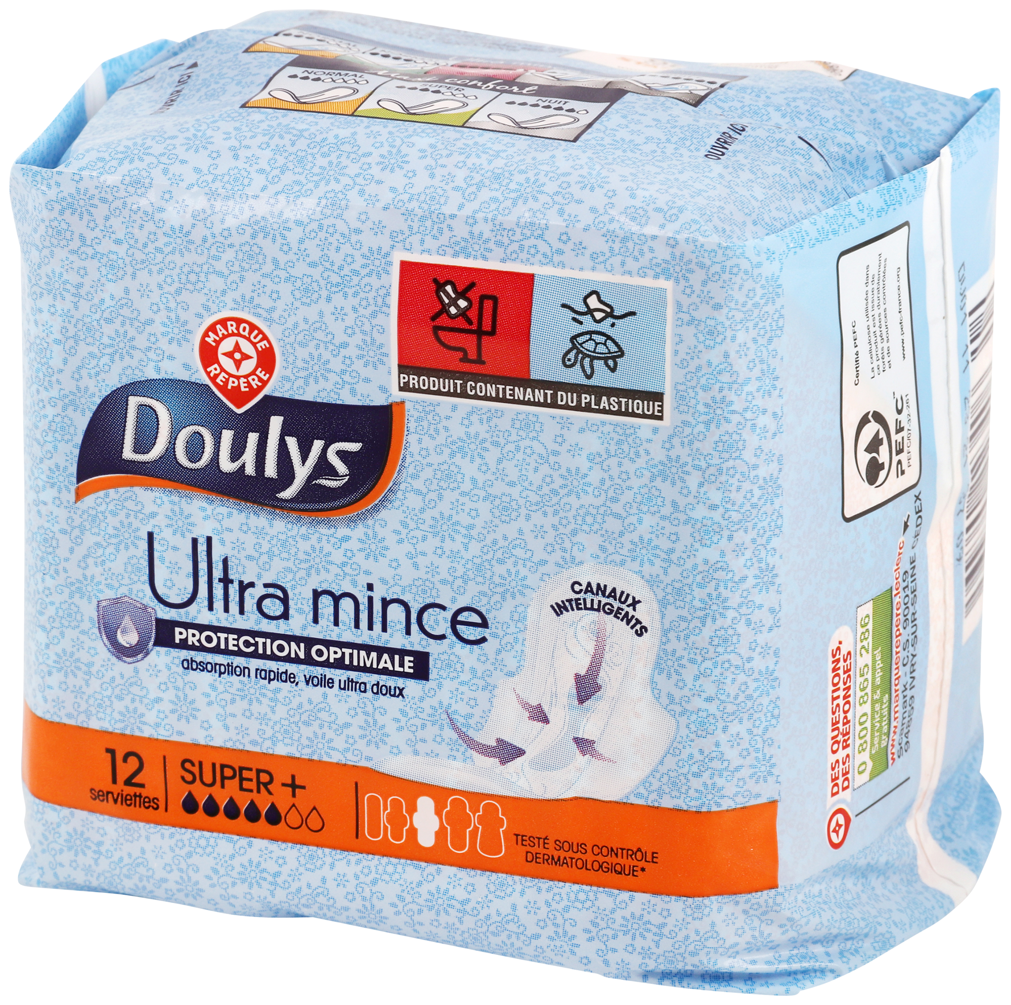 DOULYS SUR LES PRODUITS PRÉSENTS EN MAGASIN DE LA GAMME HYGIÈNE FÉMININE ET INTIME "DOULYS". code EAN 3564700223406 