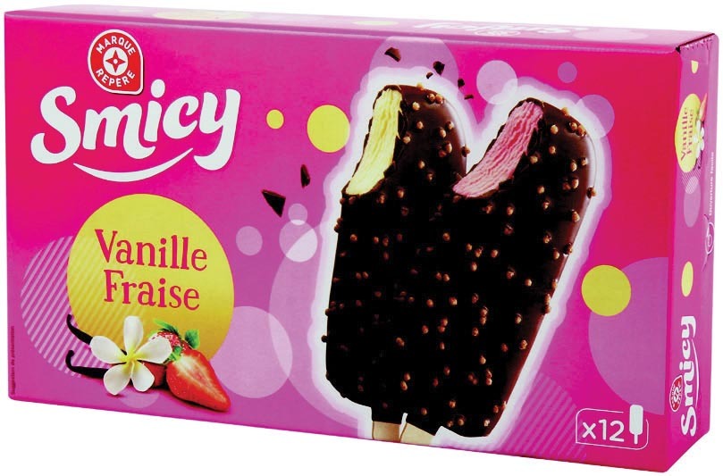 12 BÂTONNETS VANILLE-FRAISE “SMICY”