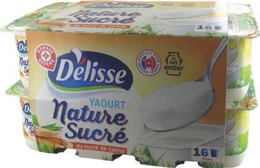 YAOURT NATURE SUCRÉ AU SUCRE DE CANNE  “DÉLISSE” * 3564700237915 MR2