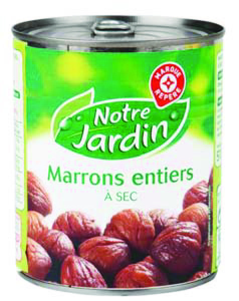 MARRONS ENTIERS Á SECS “NOTRE JARDIN”