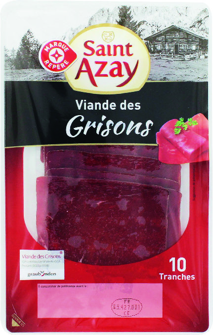 MR2 VIANDE DES GRISONS  IGP** “SAINT-AZAY” code EAN 3564700267011 