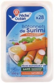 BÂTONNETS DE SURIMI SAVEUR CRABE “PÊCHE OCÉAN”