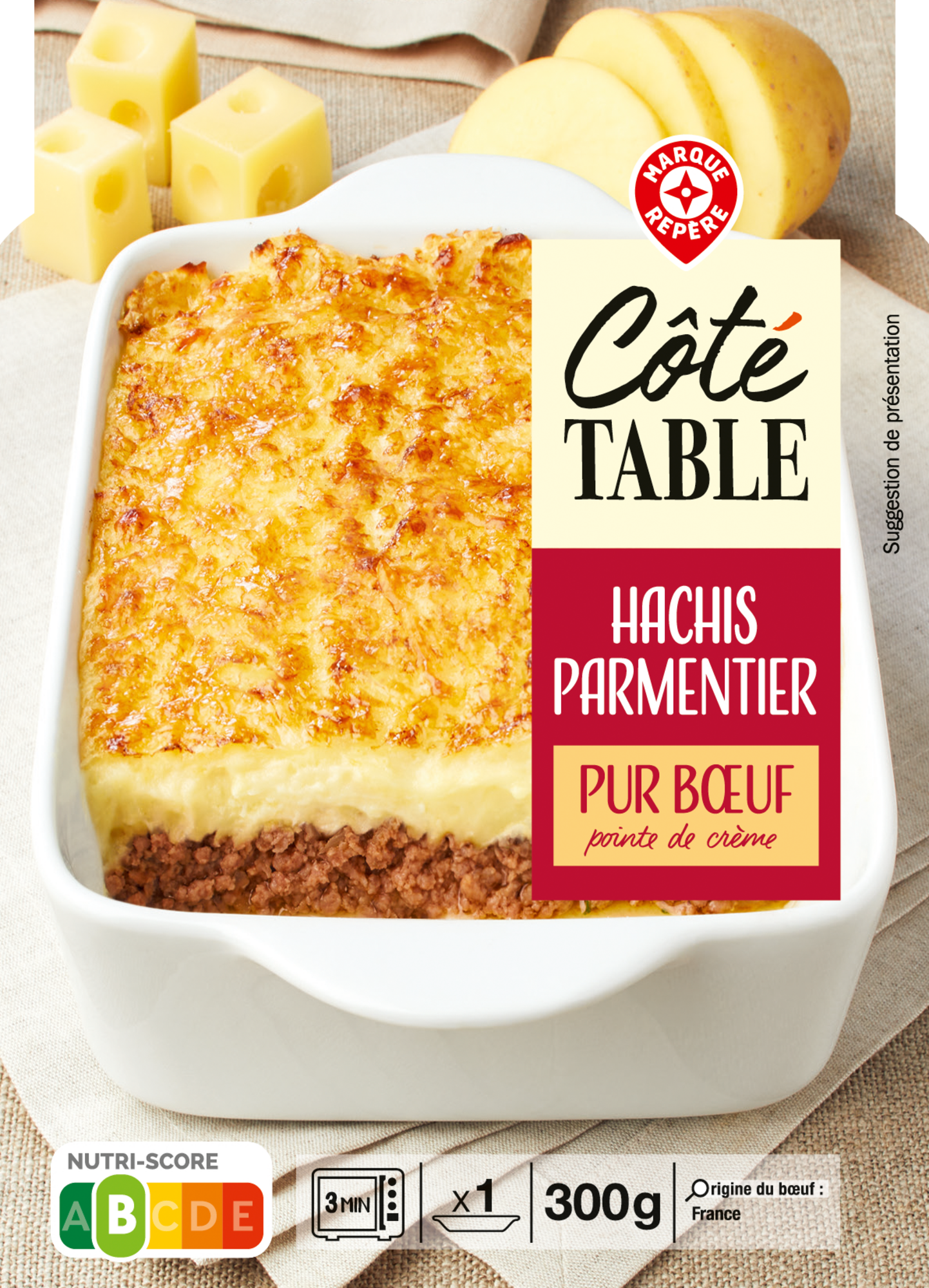 HACHIS PARMENTIER PUR BOEUF