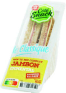 MR2 SANDWICH JAMBON EMMENTAL “COTE SNACK” code EAN 3564700329177 