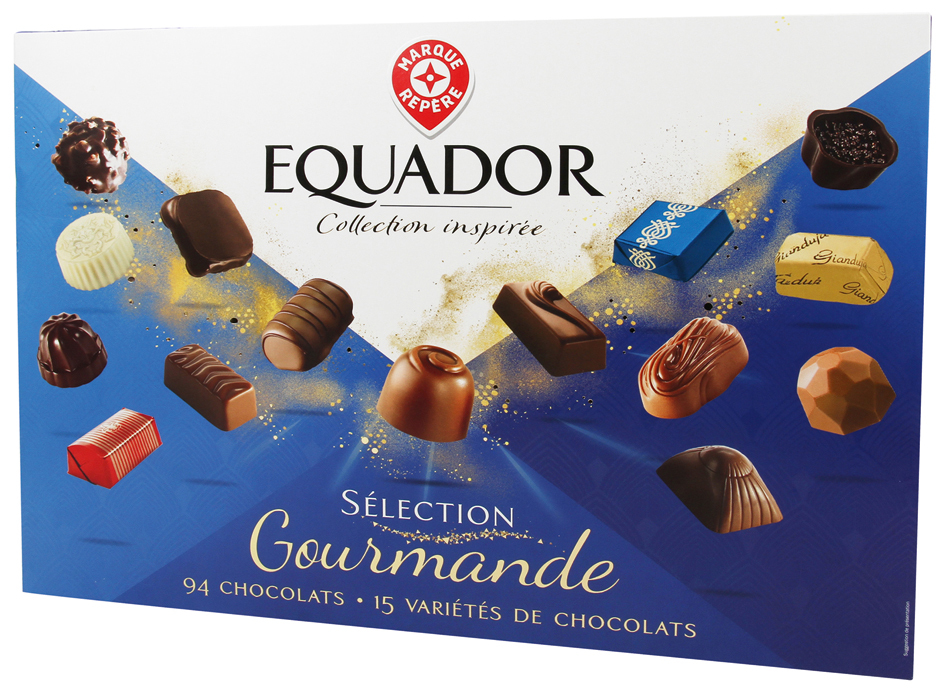 MR2 ASSORTIMENT DE 94 CHOCOLATS “EQUADOR” code EAN 3564700333600 