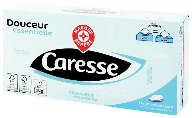 MOUCHOIRS BLANCS “CARESSE”