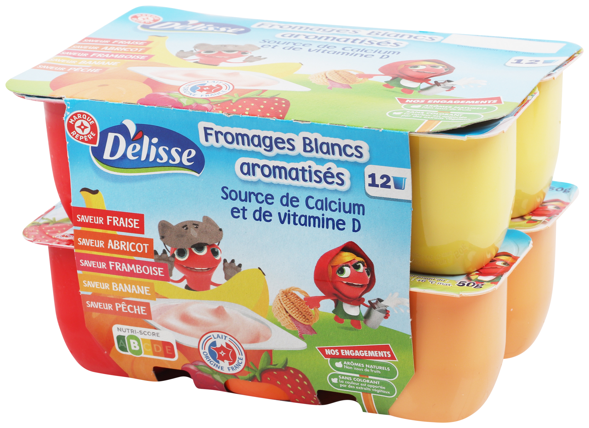 FROMAGES BLANCS AROMATISÉS AUX FRUITS 2,3% MAT.GR.