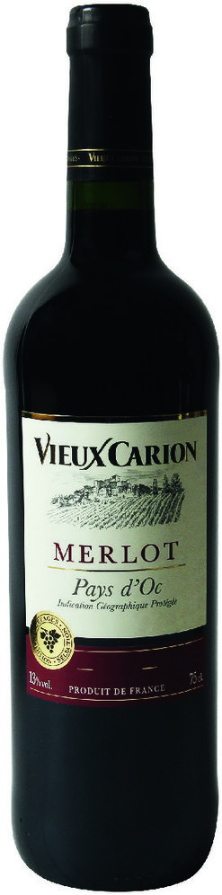 IGP (2) PAYS D’OC MERLOT ROUGE