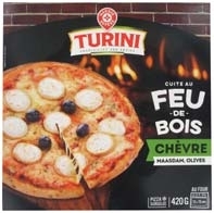 PIZZA AU FROMAGE DE CHÈVRE CUITE AU FEU DE BOIS...