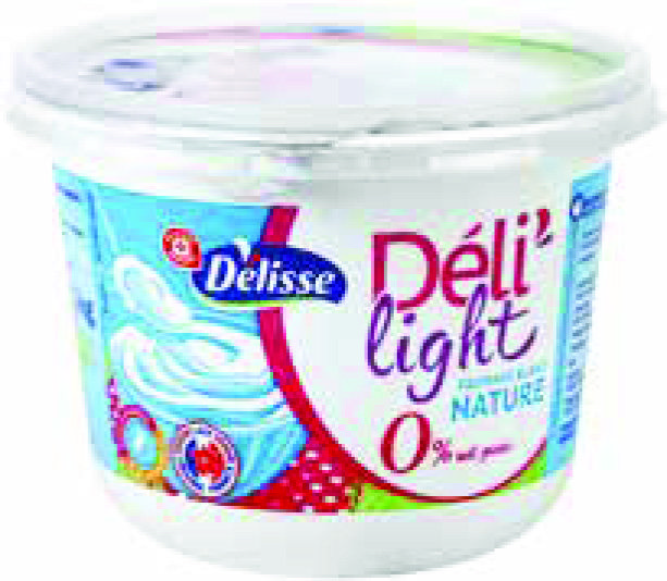 MR2 FROMAGE BLANC NATURE 0% MAT. GR.** “DÉLISSE” code EAN 3564700425923 