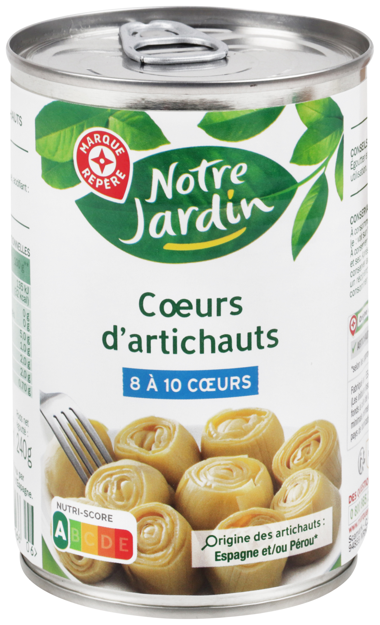 NOTRE JARDIN COEURS D'ARTICHAUTS 240G code EAN 3564700497166 