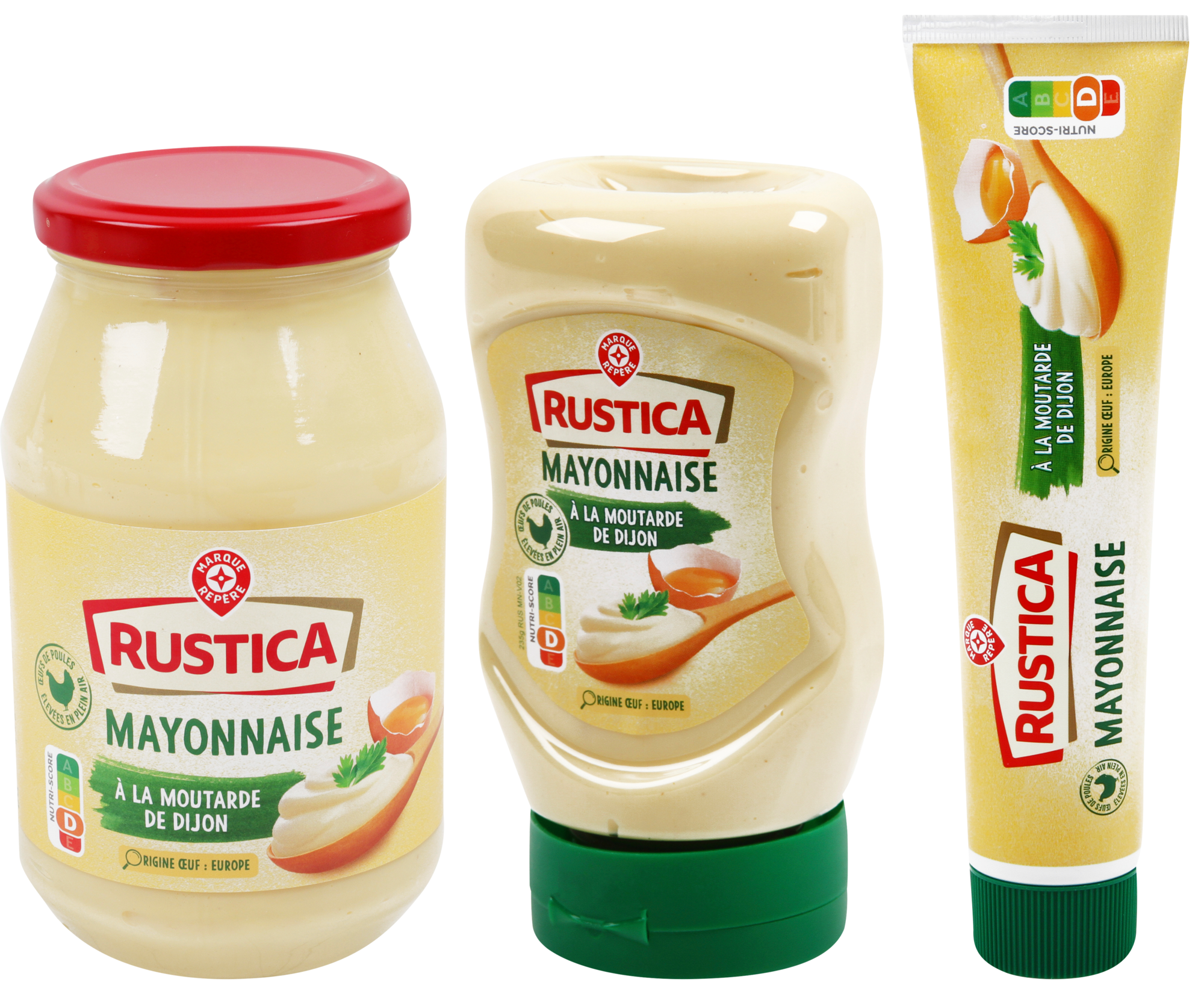 RUSTICA SUR LES PRODUITS PRÉSENTS EN MAGASIN DE LA GAMME MAYONNAISE "RUSTICA" code EAN 3564700498293 