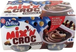 MR2 MIX’N’ CROC CRÈME DESSERT CHOCOLAT & BILLES 3 CHOCOLATS “DÉLISSE”* code EAN 3564700548417 