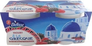 YAOURT À LA GRECQUE SUR LIT DE FRUITS ROUGES “D...
