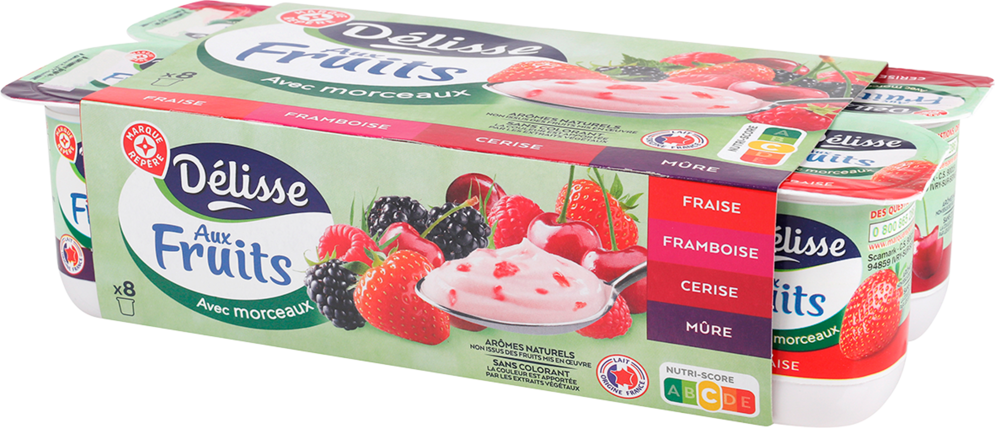 YAOURTS AUX FRUITS AVEC MORCEAUX