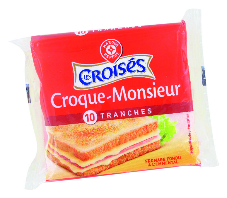 10 TRANCHES DE FROMAGE FONDU À L’EMMENTAL 18% M...