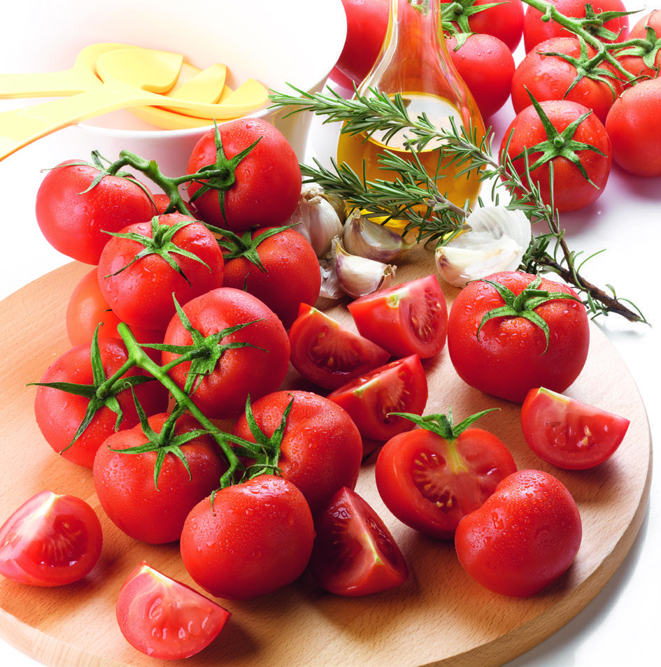TOMATES RONDES EN GRAPPES“NOTRE JARDIN” 