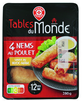 4 NEMS AU POULET “TABLES DU MONDE”