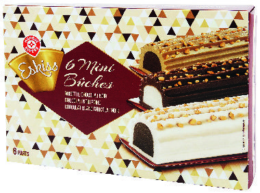 6 MINIS BÛCHES CHOCOLAT SURGELEES 