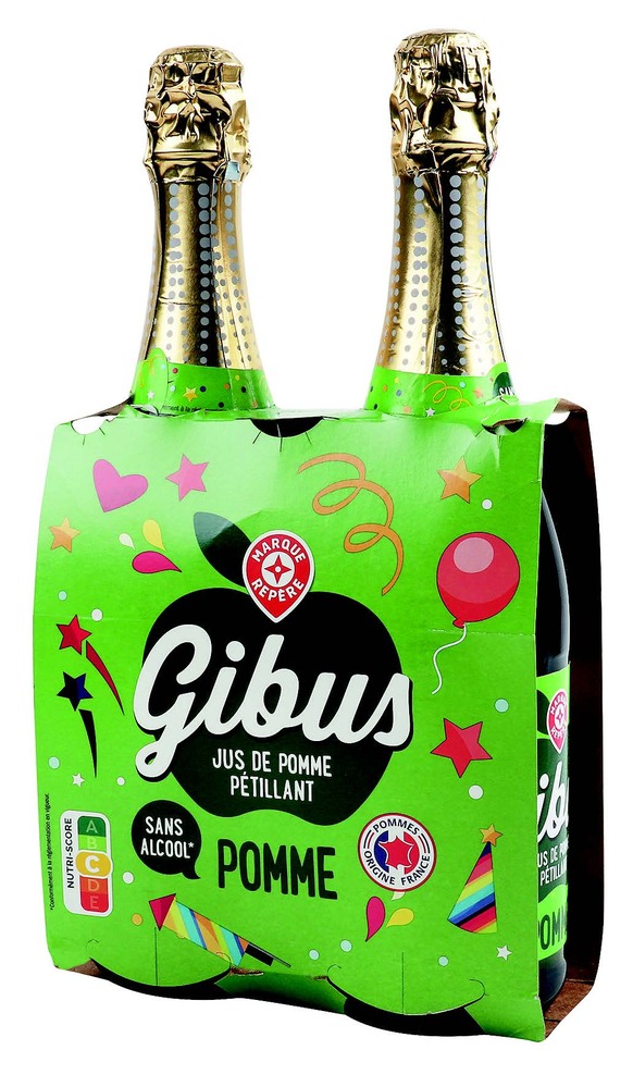 Gibus JUS DE POMME PÉTILLANT  code EAN 3564700654781 