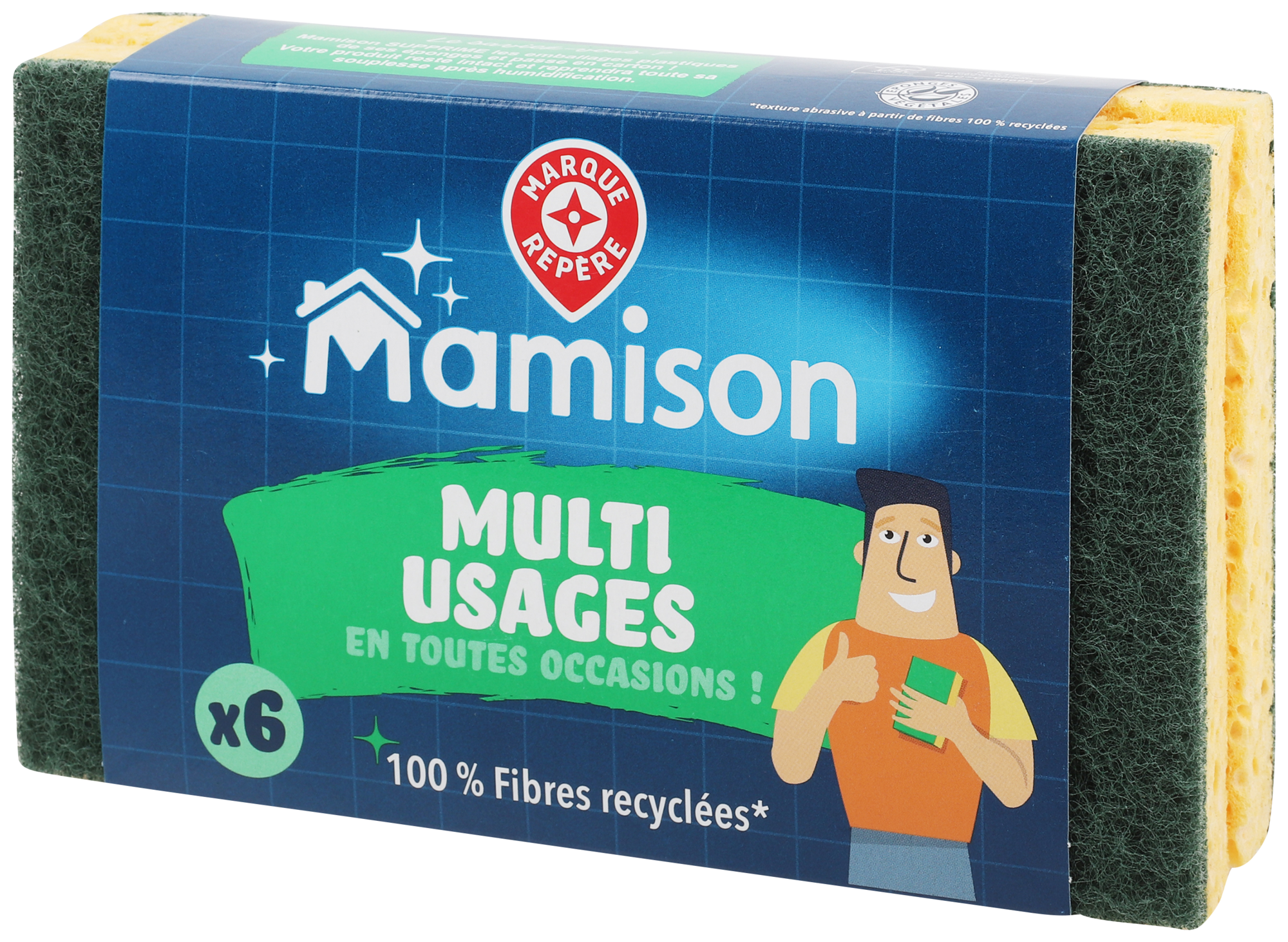 MAMISON ÉPONGES GRATTANTES MULTI-USAGES code EAN 3564700671153 