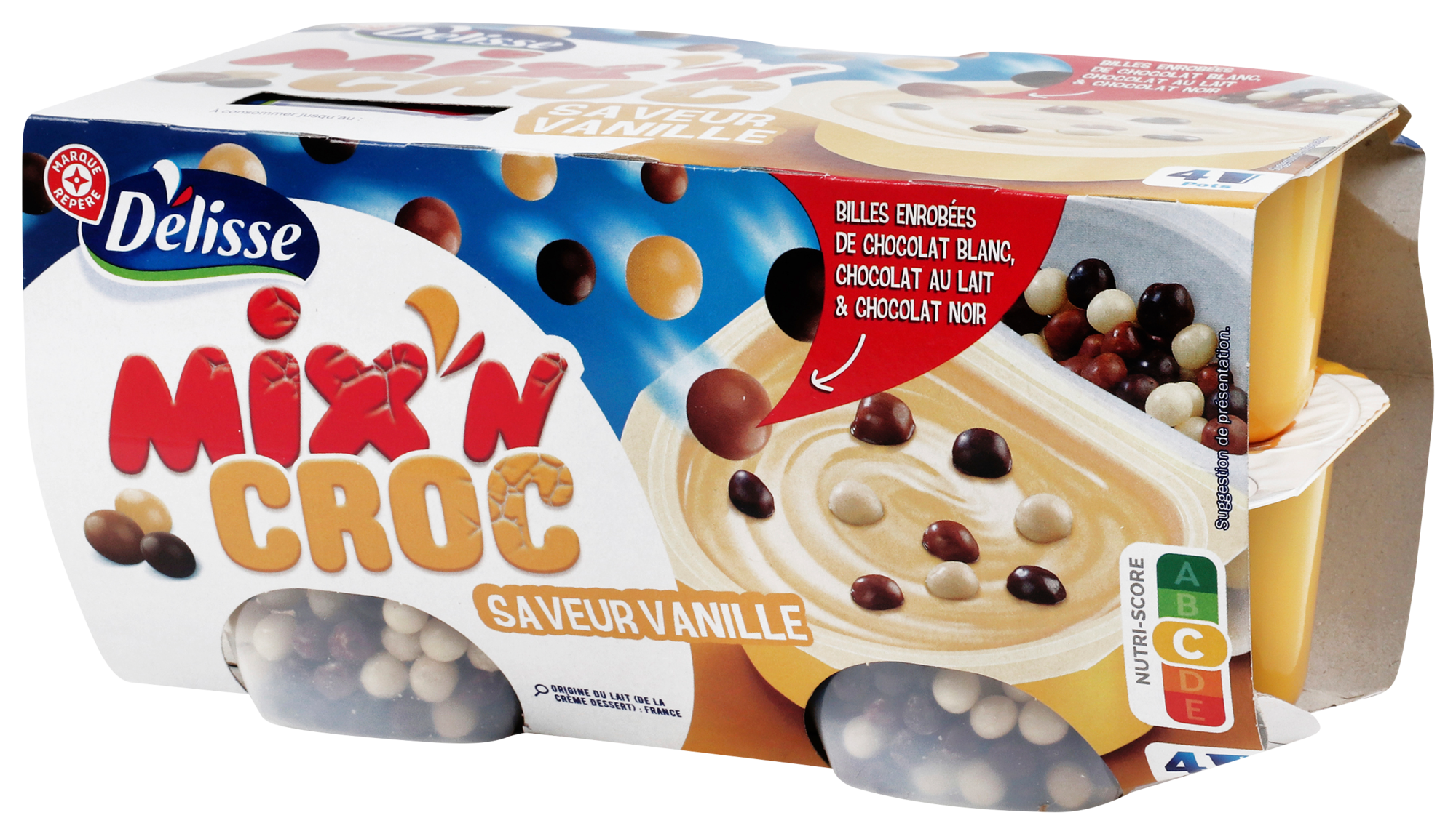 MIX' N' CROC CRÈME DESSERT VANILLE & BILLES 3 C...
