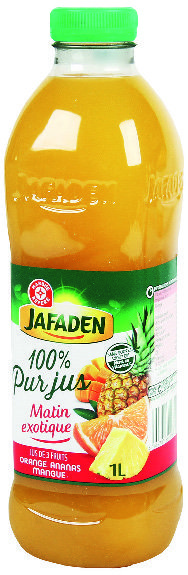 MR2 PUR JUS MATIN EXOTIQUE ORANGE ANANAS MANGUE “JAFADEN” code EAN 3564700690116 