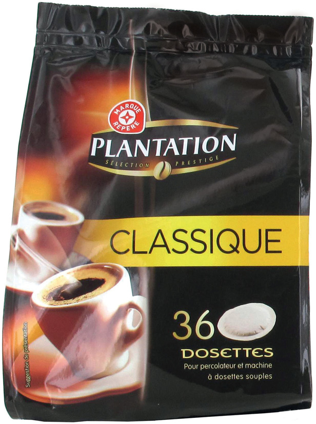 DOSETTES SOUPLES DE CAFÉ “PLANTATION”