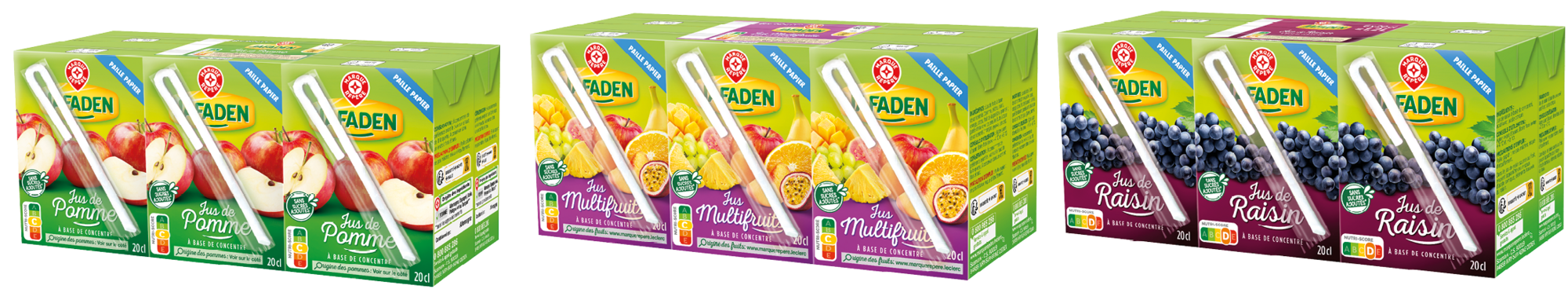 JAFADEN SUR LES PRODUITS PRÉSENTS EN MAGASIN DE LA GAMME " JUS À BASE DE CONCENTRÉ 6X20CL JAFADEN" code EAN 3564700713921 