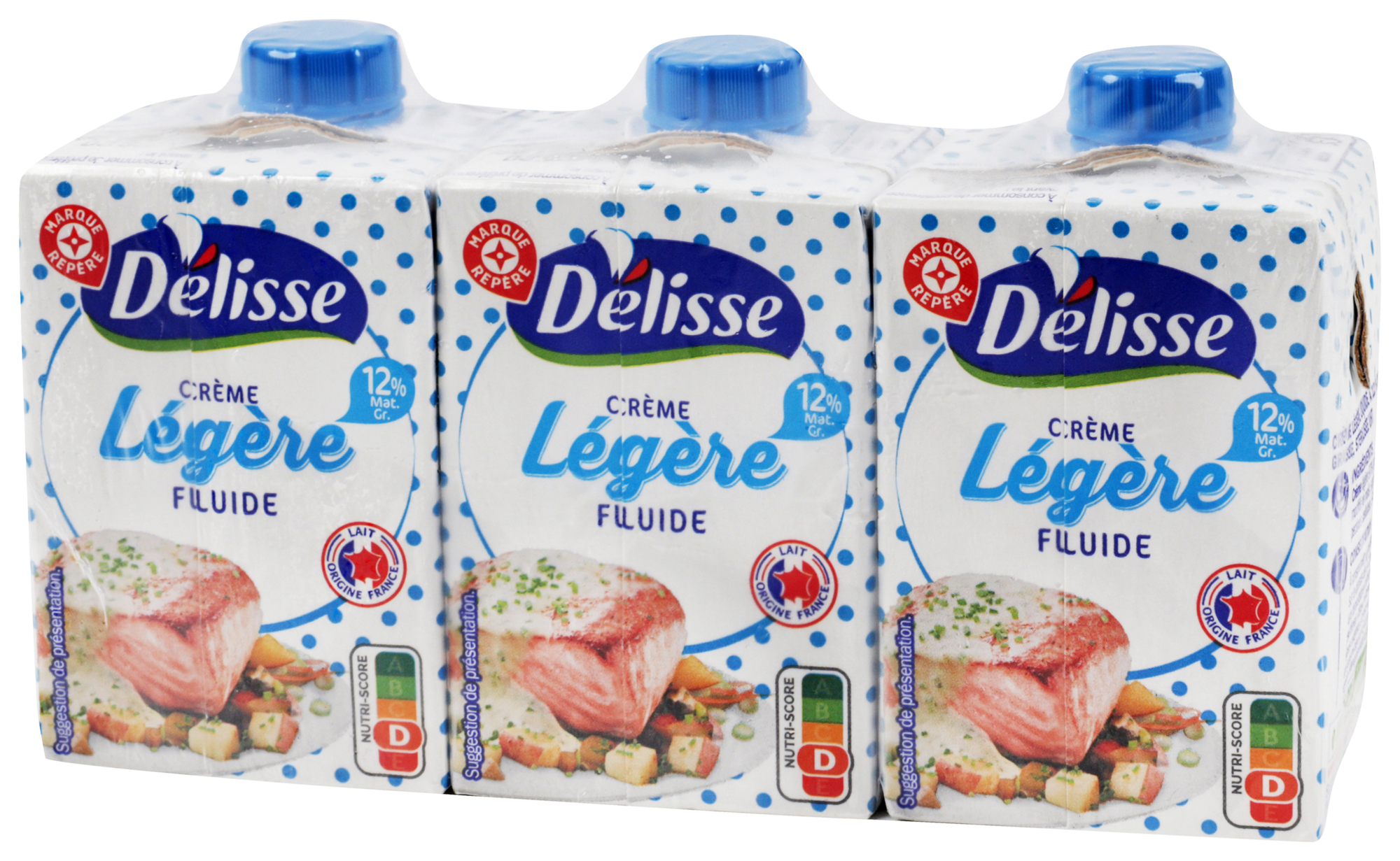 CRÈME LÉGÈRE FLUIDE UHT 12% DE MAT. GR. 