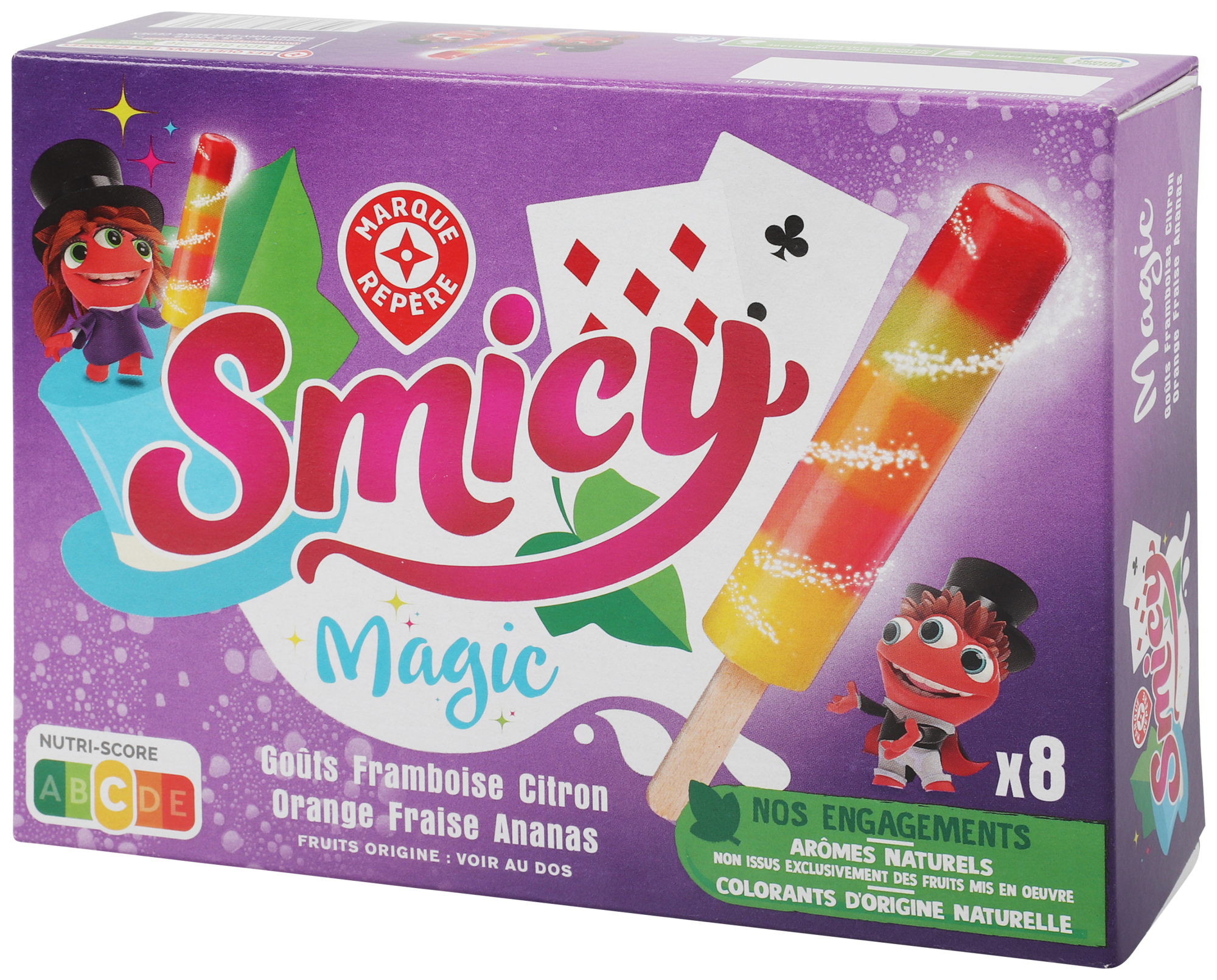 SMICY 8 BÂTONNETS DE GLACE MAGIC MULTIFRUITS code EAN 3564700758861 