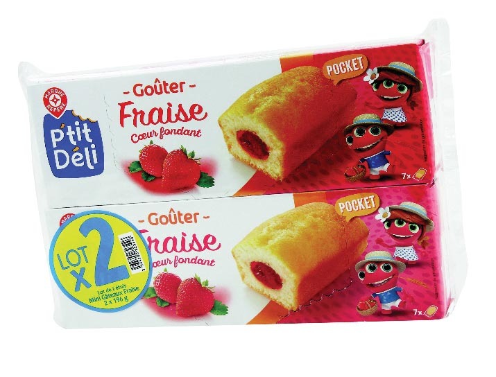 7 GÂTEAUX FOURRÉS À LA FRAISE “P’TIT DÉLI”