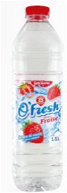 EAU DE SOURCE AROMATISÉE À LA FRAISE “O’FRESH”*