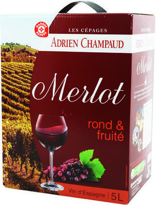 VIN D’ESPAGNE CÉPAGE MERLOT “ADRIEN CHAMPAUD” BAG IN BOX®(2) 5 L 3564700843642 MR2