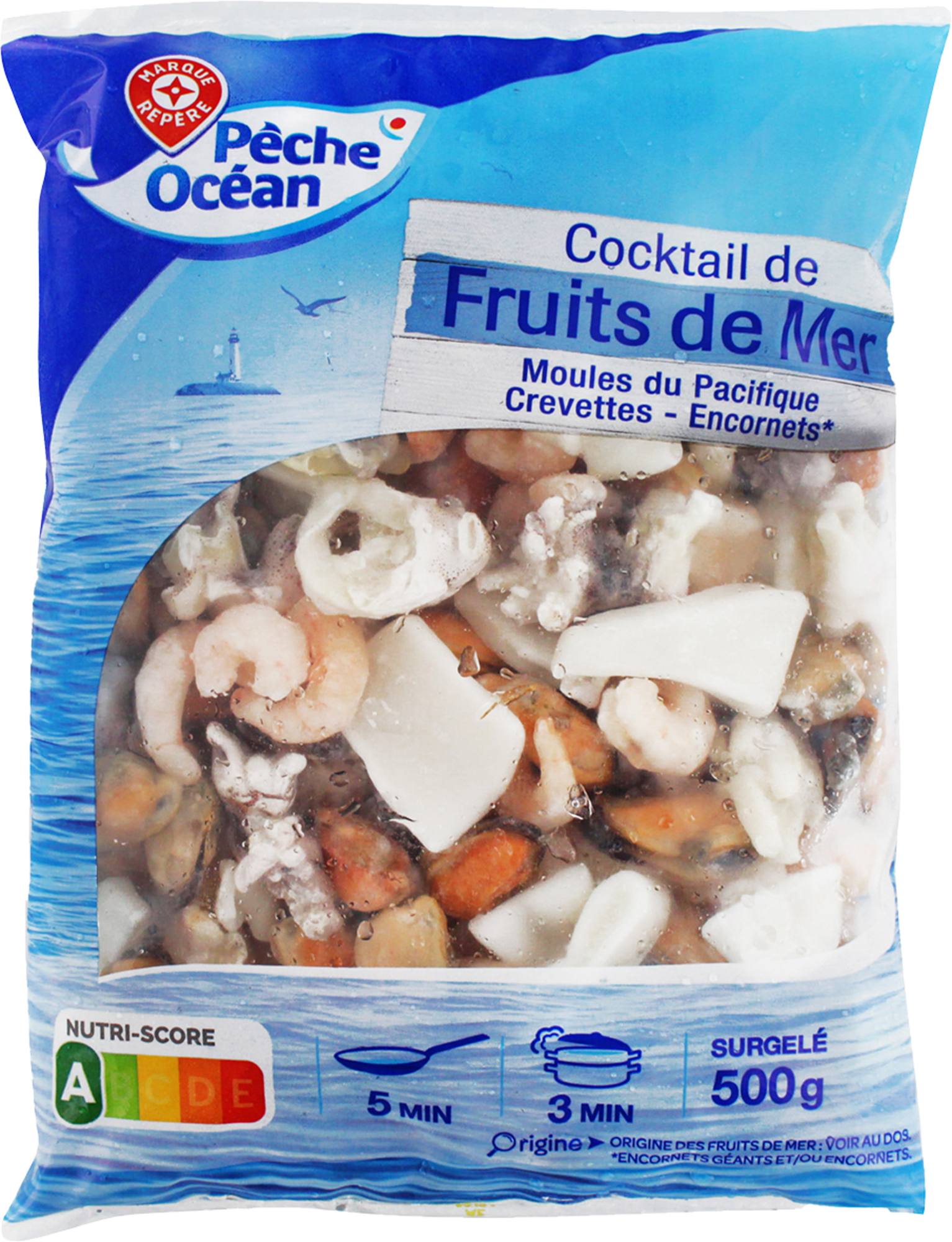COCKTAIL DE FRUITS DE MER SURGELÉS