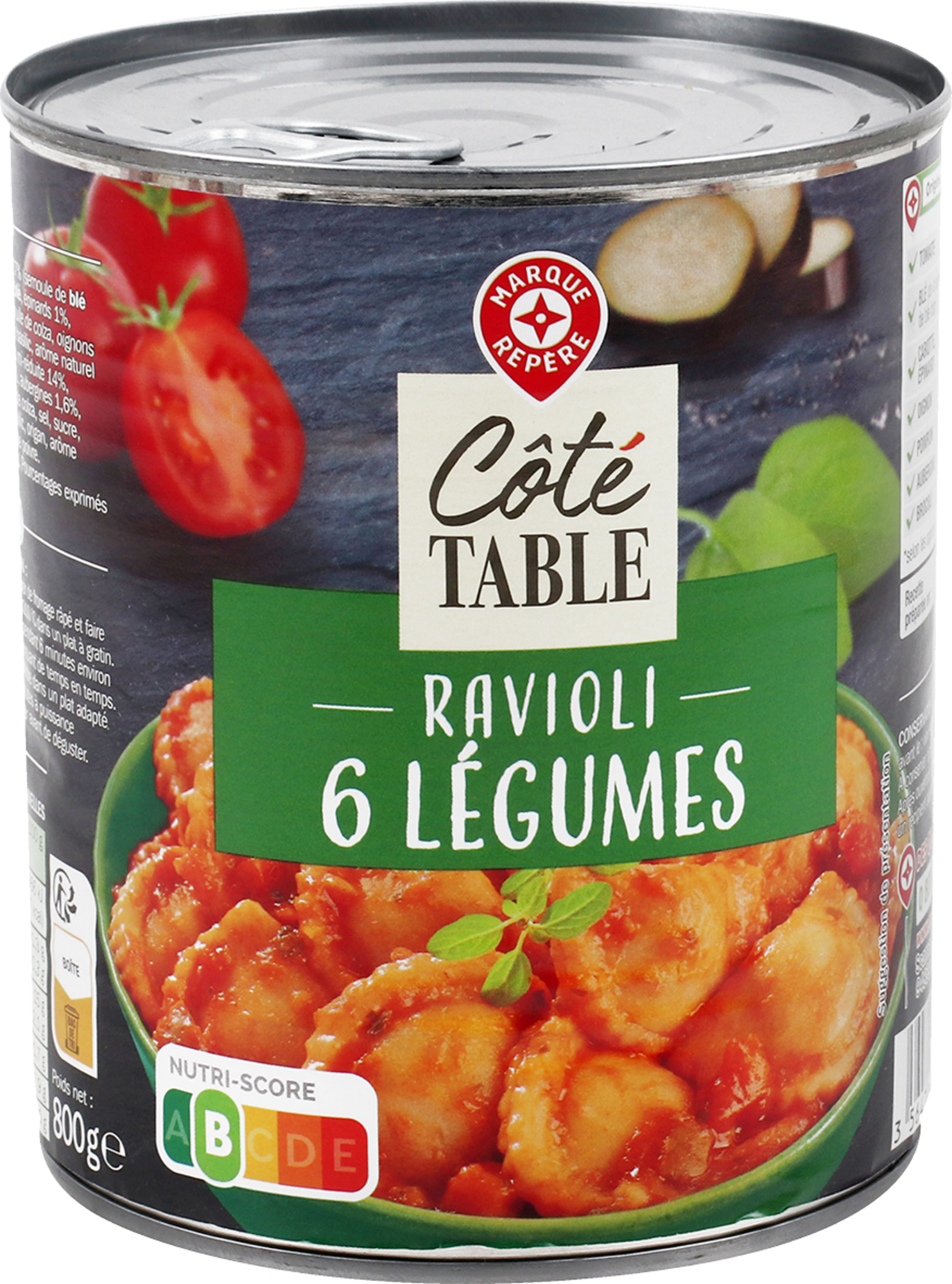 RAVIOLIS AUX 6 LÉGUMES