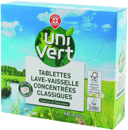 TABLETTES LAVE-VAISSELLE(3)(4) “UNI VERT”