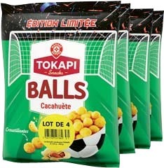 BALLS CACAHUÈTE LOT DE 4 “TOKAPI”*