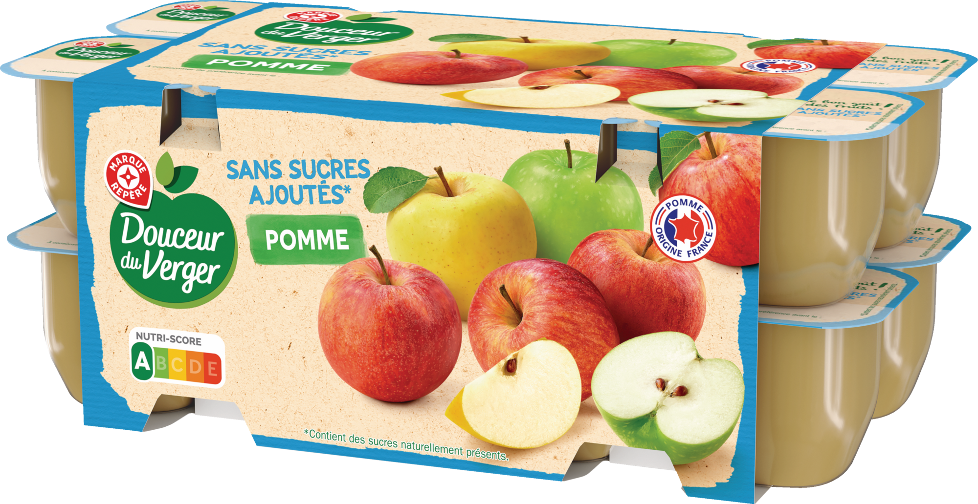 COUPELLES POMME SANS SUCRES AJOUTES X16