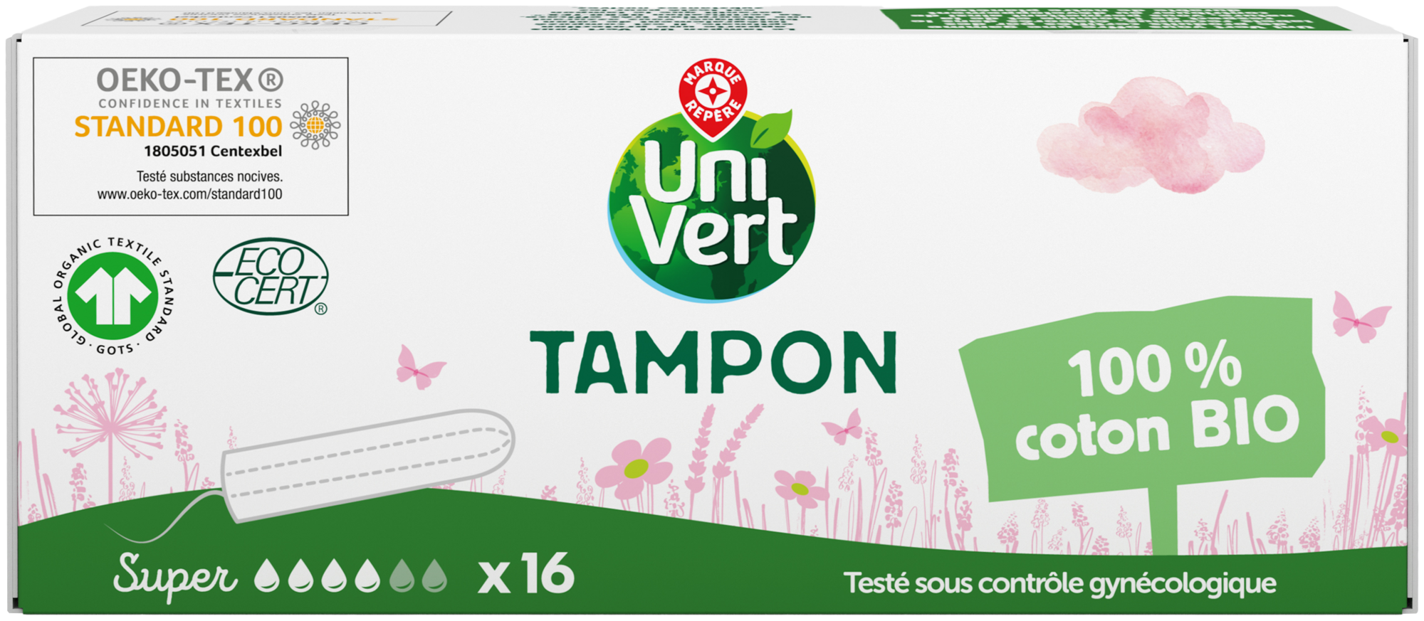 UNI VERT SUR LES PRODUITS PRÉSENTS EN MAGASIN DE LA GAMME code EAN 3564706590212 