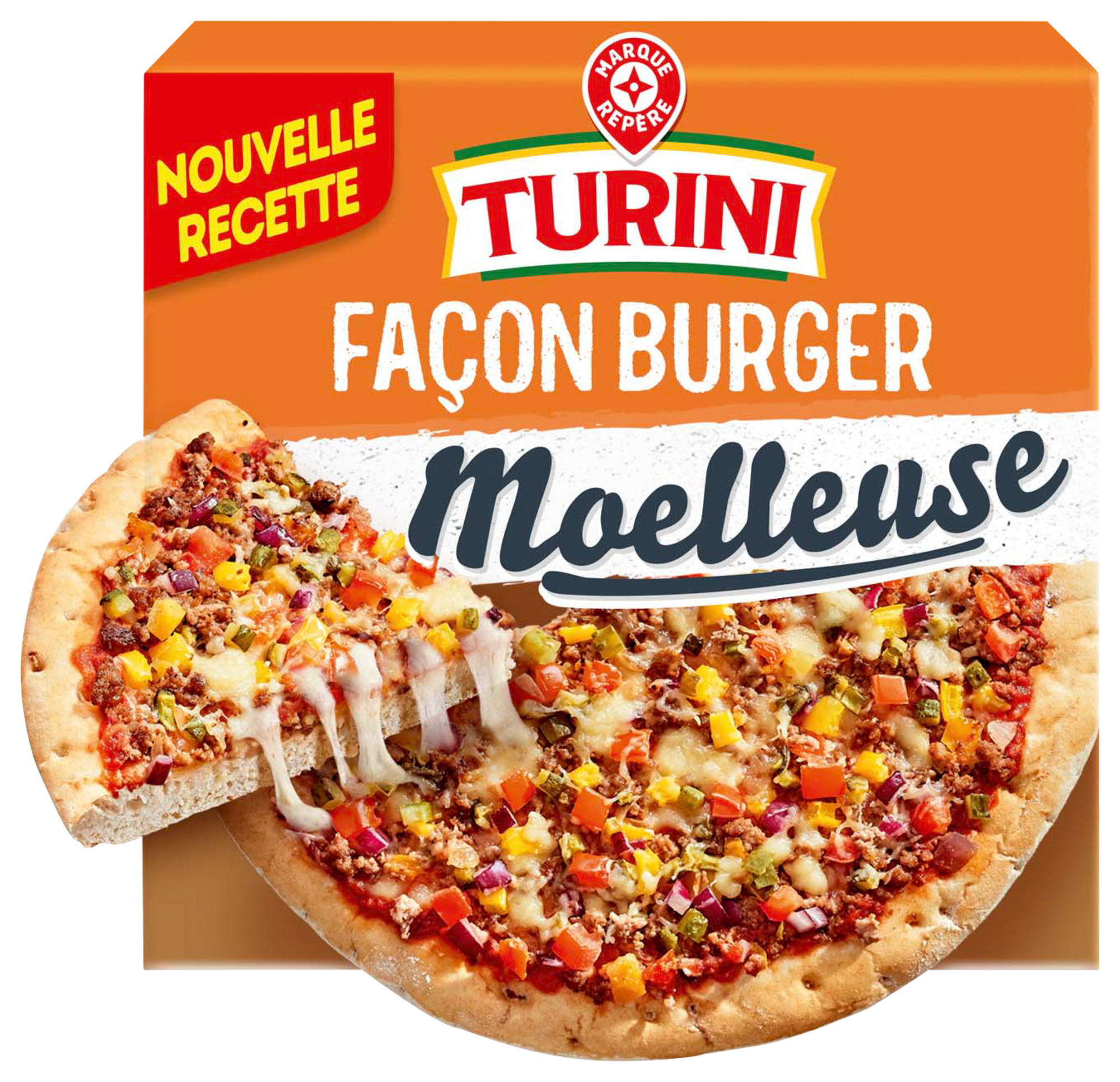 PIZZA MOELLEUSE FAÇON BURGER SURGELÉE