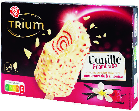4 BÂTONNETS TRIUM VANILLE FRAMBOISE