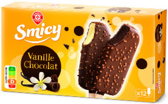 MR2 12 BÂTONNETS VANILLE CHOCOLAT “SMICY” code EAN 3564706628496 