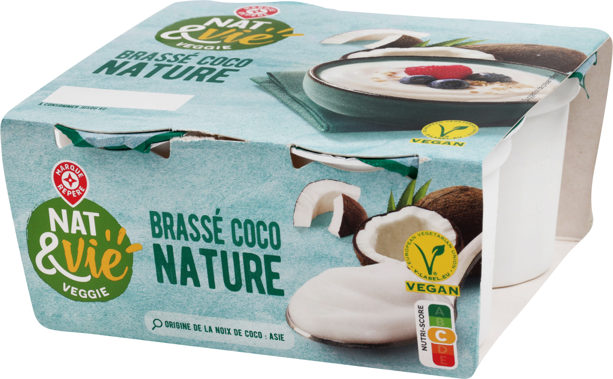 YAOURT BRASSÉ NATURE AU LAIT DE COCO 