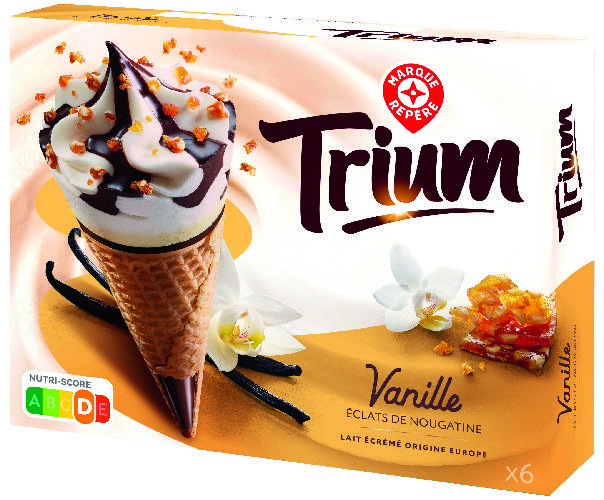 6 CÔNES VANILLE “TRIUM”