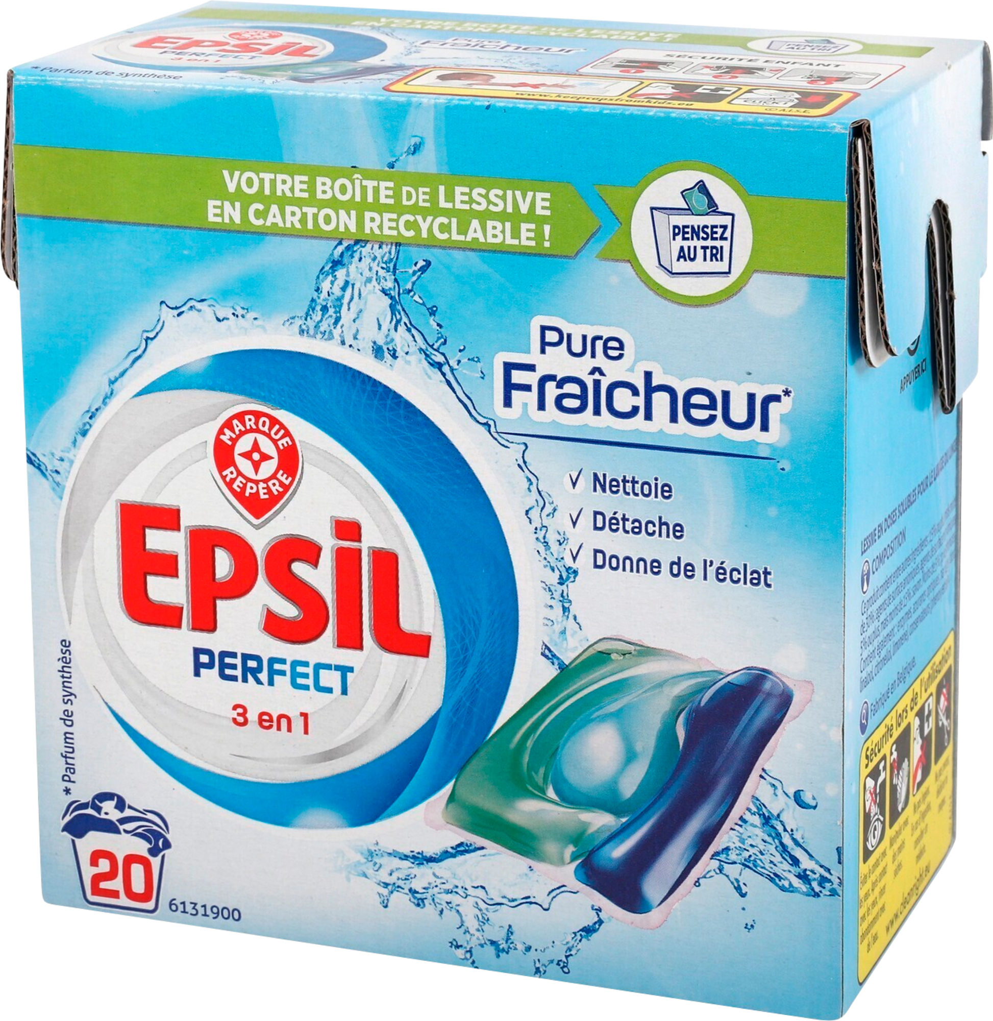 EPSIL LESSIVE TRI-DOSES code EAN 3564706670266 