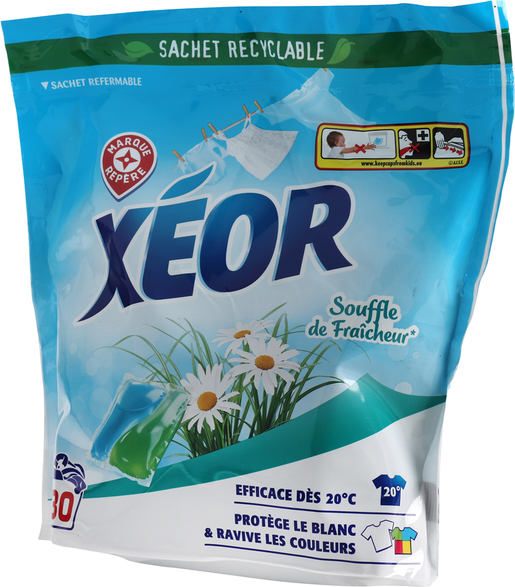 XÉOR LESSIVE BI-DOSES code EAN 3564706670303 