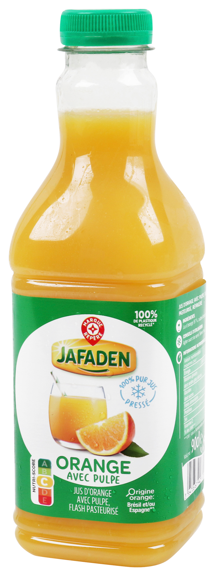 JUS D'ORANGE AVEC PULPE REFRIGÉRÉ