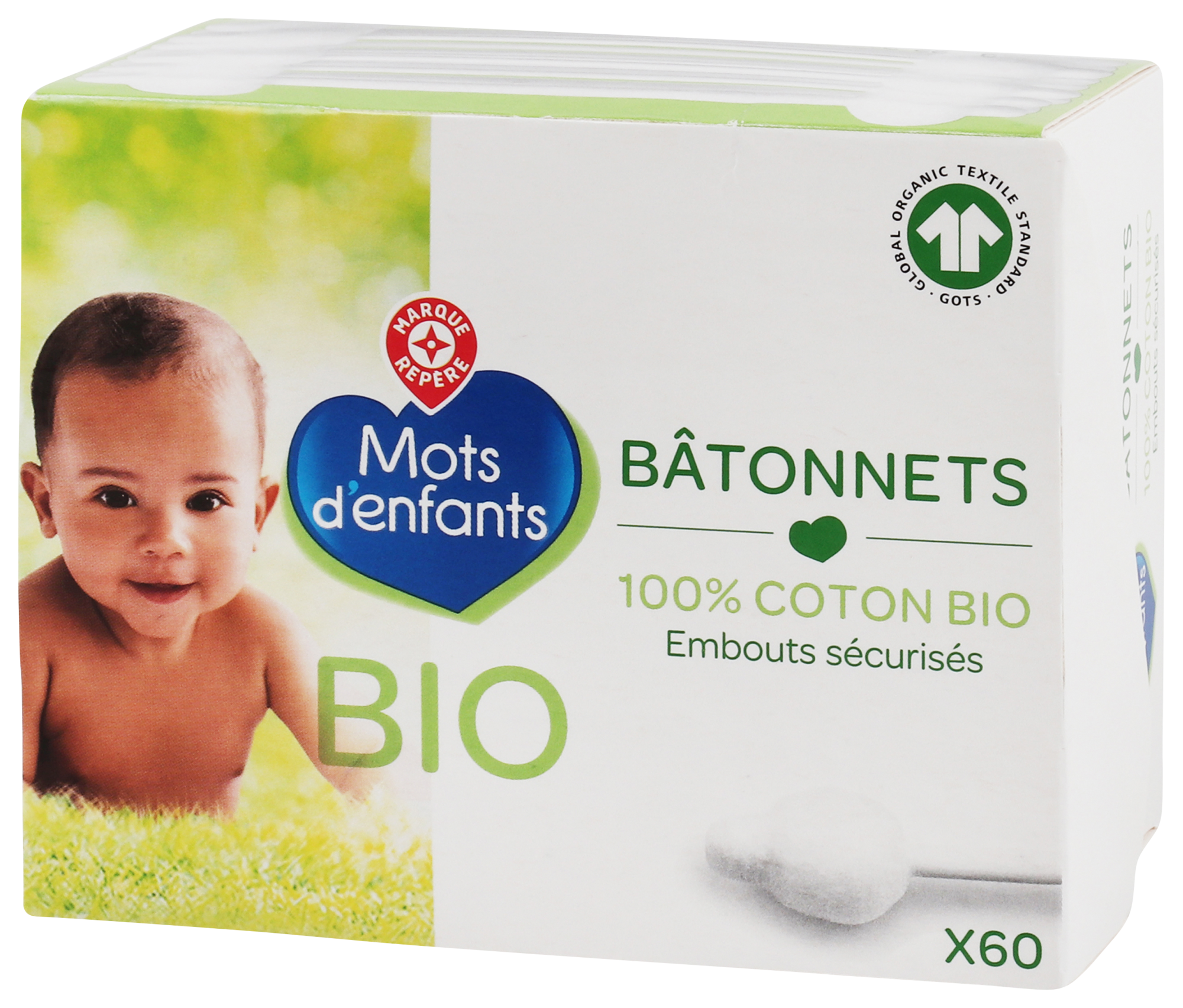 BÂTONNETS BÉBÉ COTON BIO
