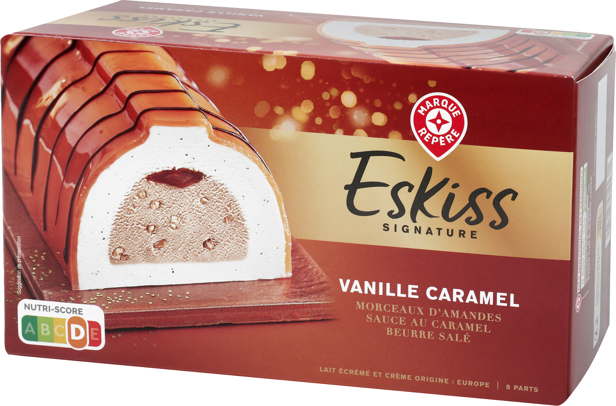 ESKISS BÛCHE GLACÉE SIGNATURE VANILLE CARAMEL code EAN 3564706717145 